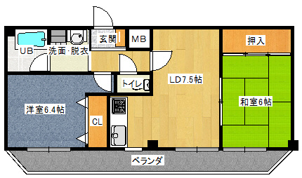 シビルコートの間取り