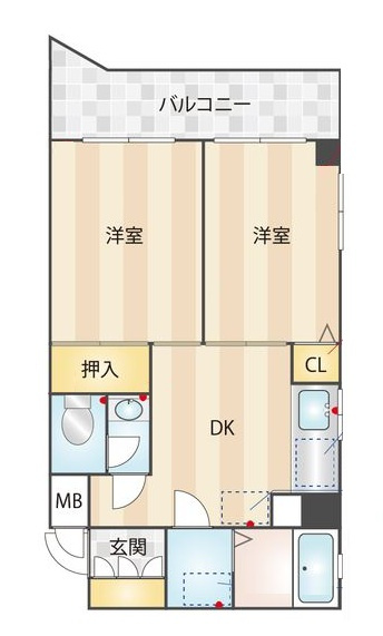 ビレッジハイム３鶴見の間取り|間取りです。