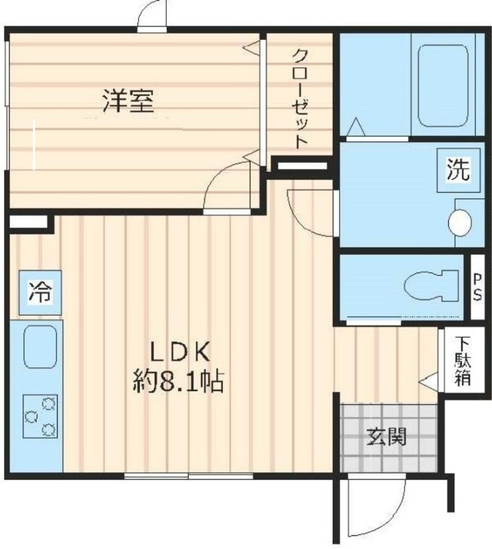 Ombrage Ｂ（オンブラージュベー）の間取り|間取りです。
