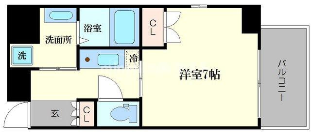 エイペックス京町堀の間取り