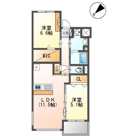 Ｐｒｅｓｔｉｇｅ　ｄｅｌ　西海岸の間取り