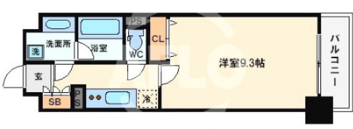 エスリード長堀タワーの間取り|エスリード長堀タワー　間取り