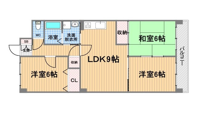 アネックス甲子園の間取り