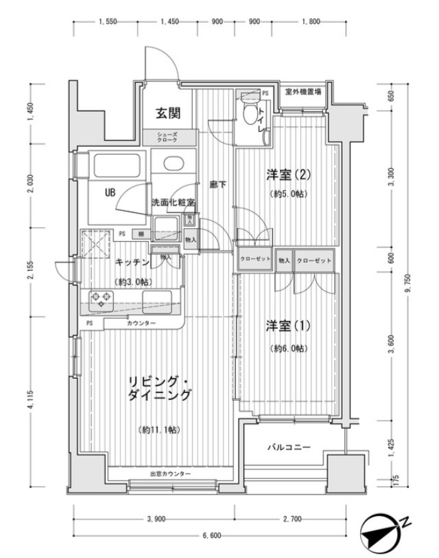 中央区入船３丁目の賃貸マンションの間取り