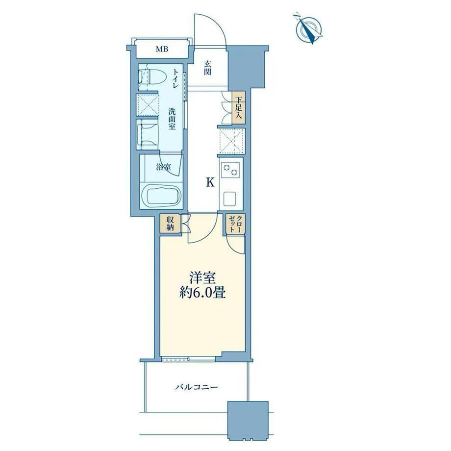 シティタワ-池袋の間取り|配置イメージが湧くお部屋です。