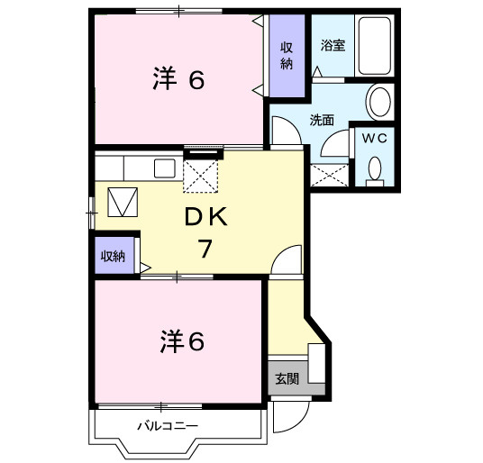 ブランドールⅢの間取り