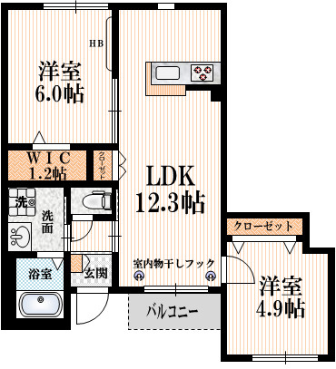リバーサイドコート成城南の間取り