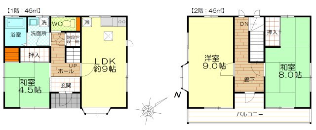 蓮田市井沼中古住宅の間取り|間取り