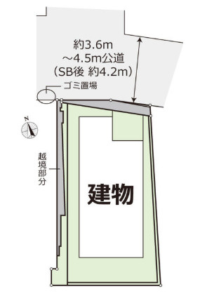 墨田区墨田５丁目中古戸建の区画図