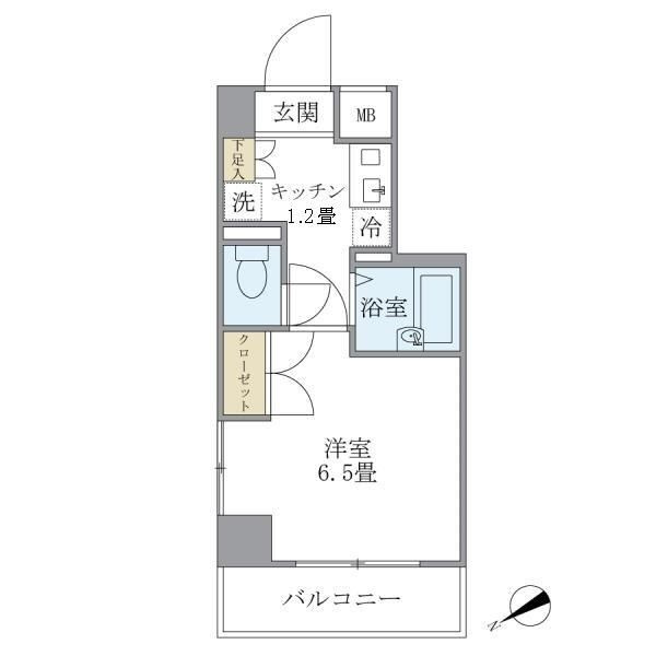 ＫＤＸレジデンス横浜関内の間取り