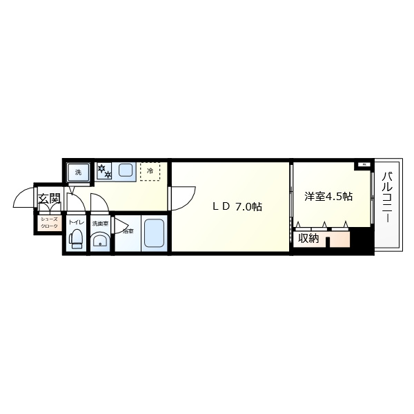 スプランディッド上本町WESTⅡの間取り|スプランディッド上本町WESTⅡ　間取り