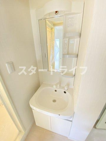 大阪市東淀川区下新庄４丁目の賃貸マンションの洗面所