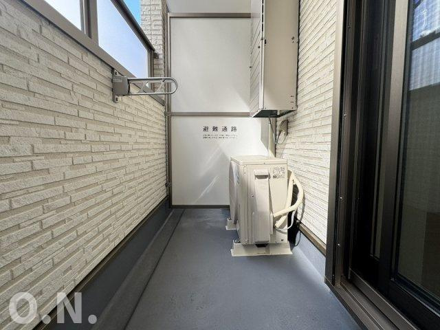 クレアール西今川のバルコニー