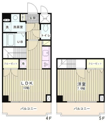 ラフィネ築地の間取り|間取りです。