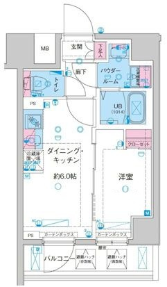 GENOVIA鐘ヶ淵の間取り|間取りです。