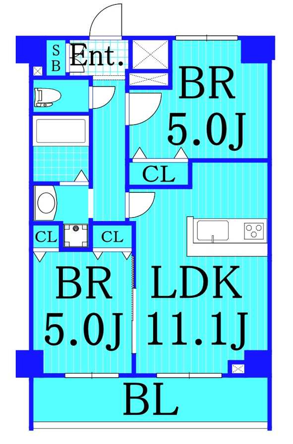 エヌステージ鶴見の間取り|使いやすい間取りです！