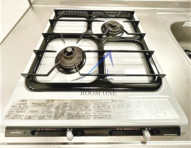 Ｂｌａｎｃ　Ｐｉｅｒｒｅの内装|2口コンロです。