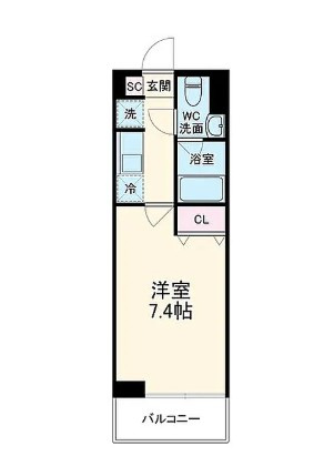 ＳＨＯＫＥＮ　Ｒｅｓｉｄｅｎｃｅ横浜大口の間取り