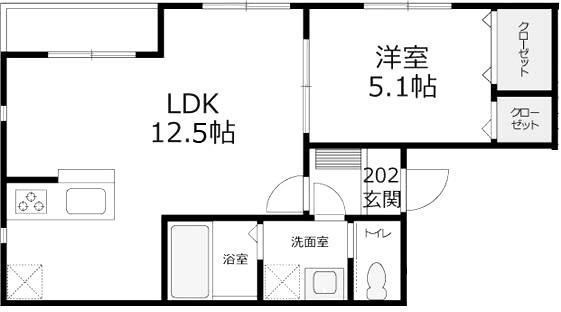 エルカーサ荏田の間取り