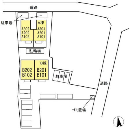 プリムローズ Aの区画図
