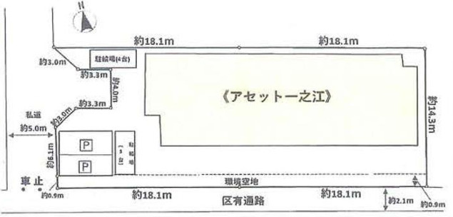 アセット一之江の区画図