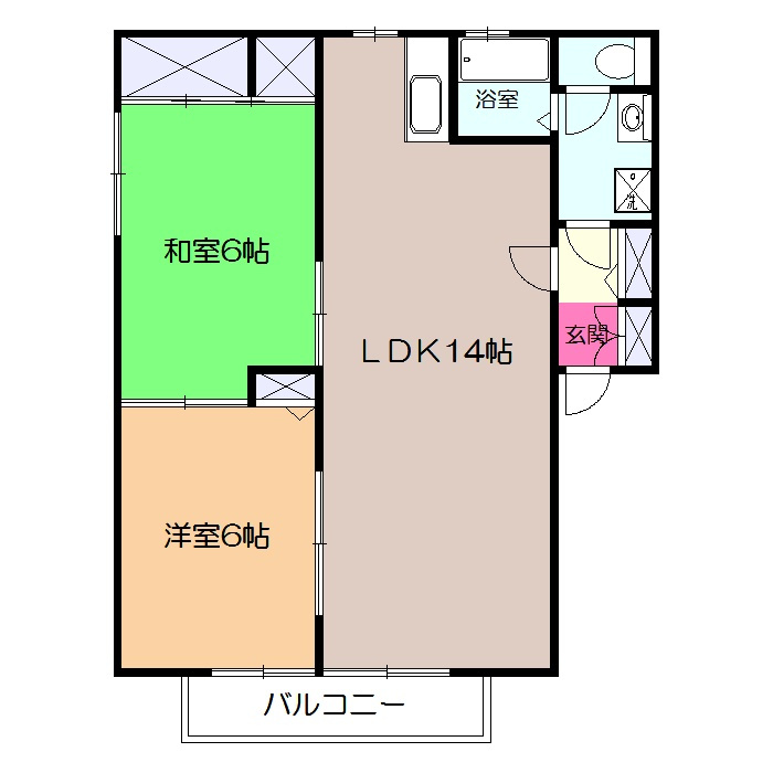 エクシード湘南Cの間取り
