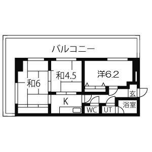 ヴィラコート三宮の間取り