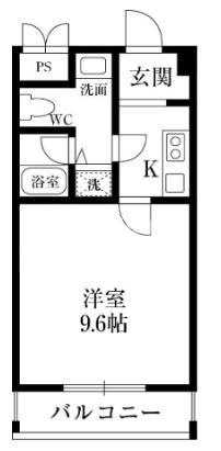 芦屋市茶屋之町の賃貸マンションの間取り