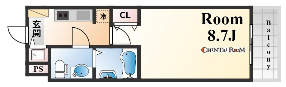 S-RESIDENCE神戸磯上通の間取り