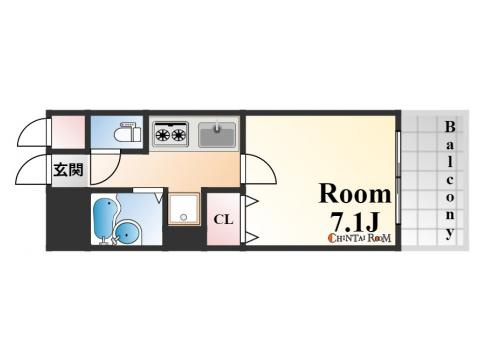 神戸市東灘区本庄町２丁目の賃貸マンションの間取り