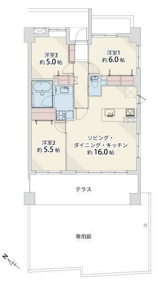 パークホームズ室見駅前の間取り