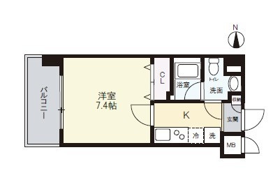 リアーレ北田辺の間取り