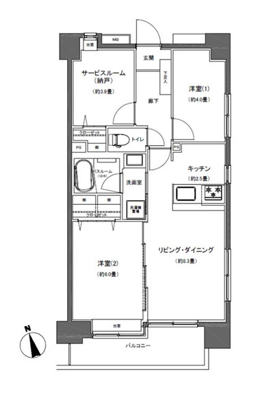 サンレイ浅草の間取り