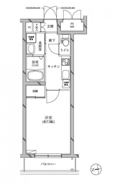 リクレイシア富士見台の間取り