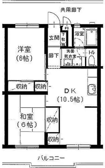 【間取り】 | 実穂マンション-定期借家5年-