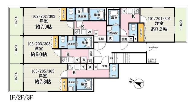 ゴーイング埼大前Ⅱの間取り