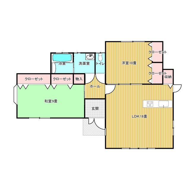 笠間市矢野下　中古戸建の間取り