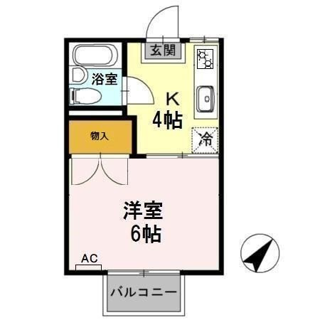 コーポ下賀茂の間取り
