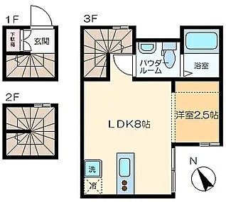 Alley Houseの間取り