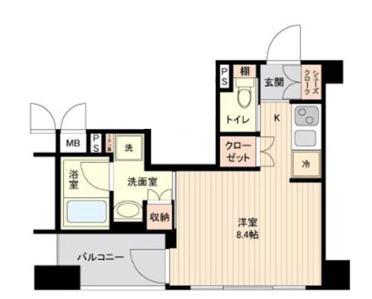 レガスタ浅草の間取り|間取りです。