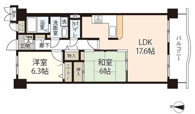 サントノーレ岡山東の間取り