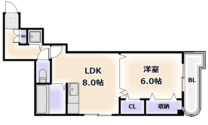 メゾンインクスあびこの間取り