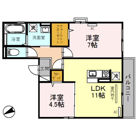桜collinaの間取り