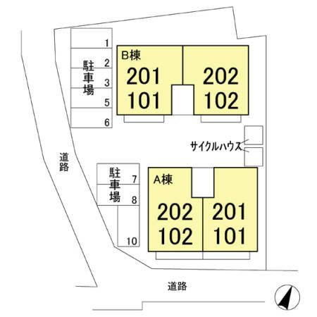 エーデルハイム　Aの区画図