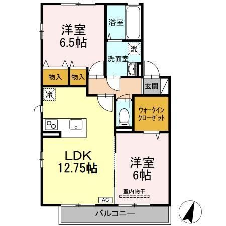 エーデルハイム　Aの間取り