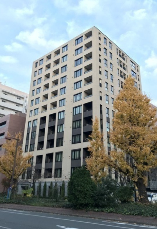 中央区明石町の賃貸マンションの外観