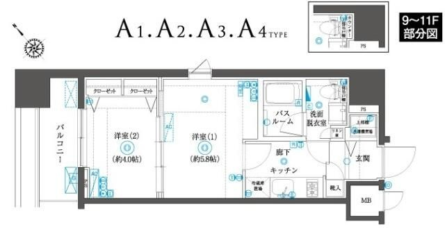 ＺＯＯＭ横浜ＳＱＵＡＲＥの間取り