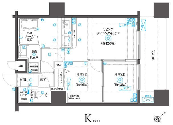ＺＯＯＭ横浜ＳＱＵＡＲＥの間取り