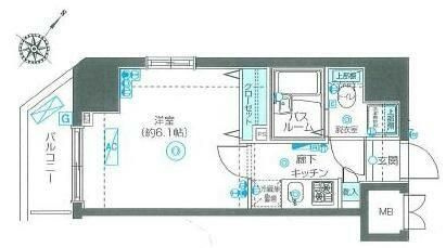 フェニックス伊勢佐木町弐番館の間取り