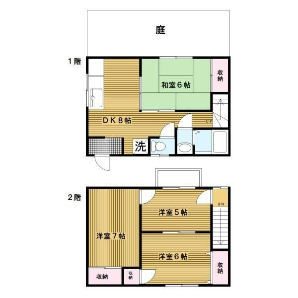 上野ハイツ１号室の間取り